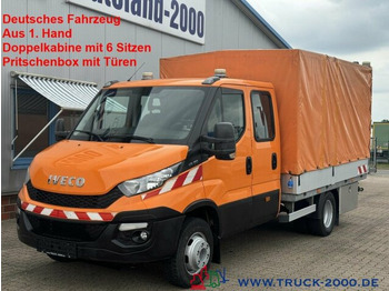 Iveco Daily 65C17 Doka 6Sitze 170PS Werkstattbox Klima - 侧帘货车：图1