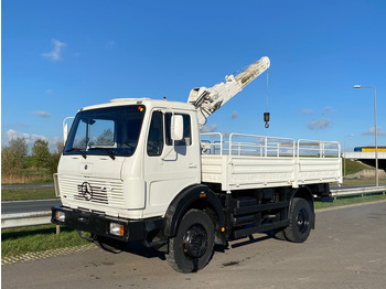 卡车, 起重车 MERCEDESBENZ 1017 4X4 ex  reconditioned white with crane：图2