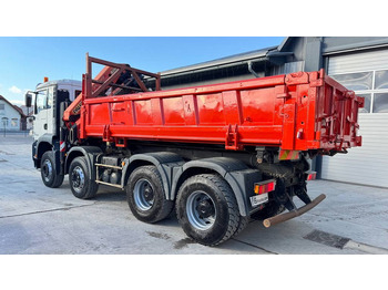 翻斗车 MAN TGA 35.430 8X4 tipper - crane Palfinger PK 17502：图5