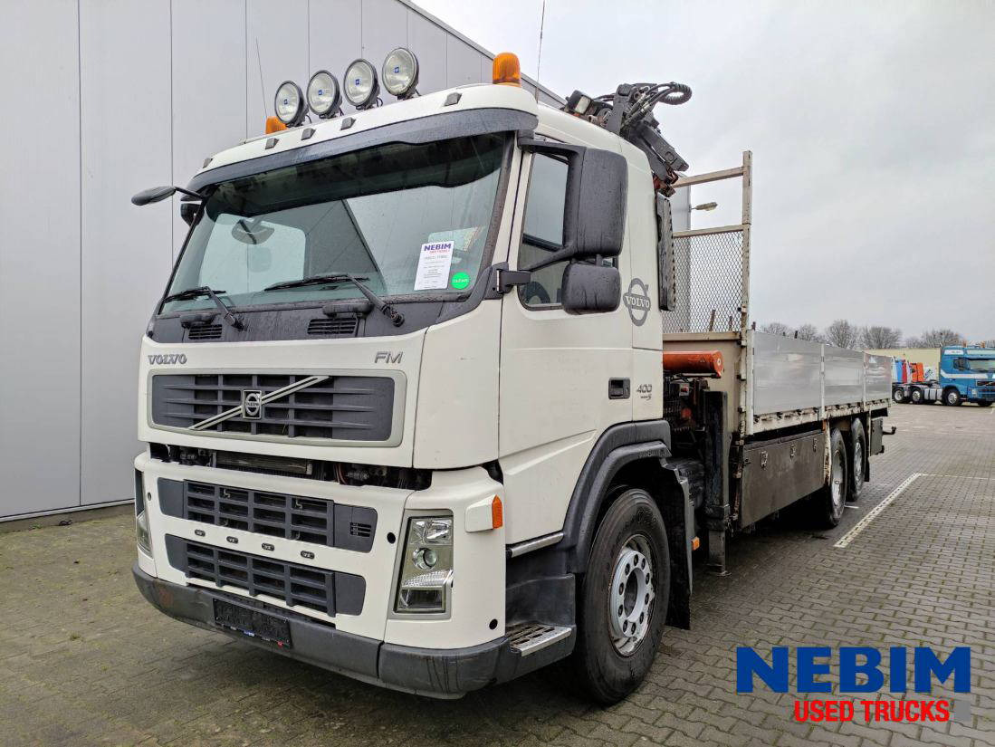 栏板式/ 平板卡车, 起重车 Volvo FM 400 6x2 Euro 5 - Atlas / Terex 190.2 E A4 crane / kran：图15