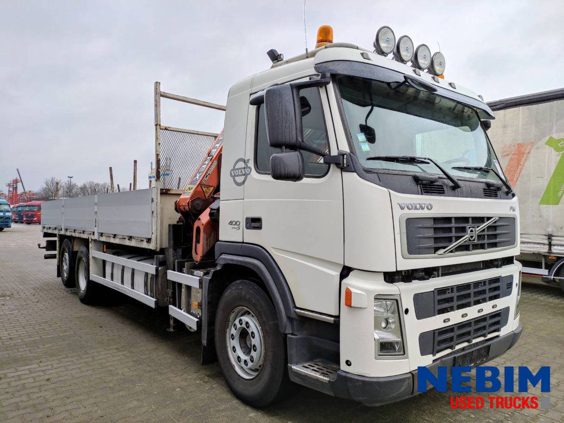 栏板式/ 平板卡车, 起重车 Volvo FM 400 6x2 Euro 5 - Atlas / Terex 190.2 E A4 crane / kran：图16