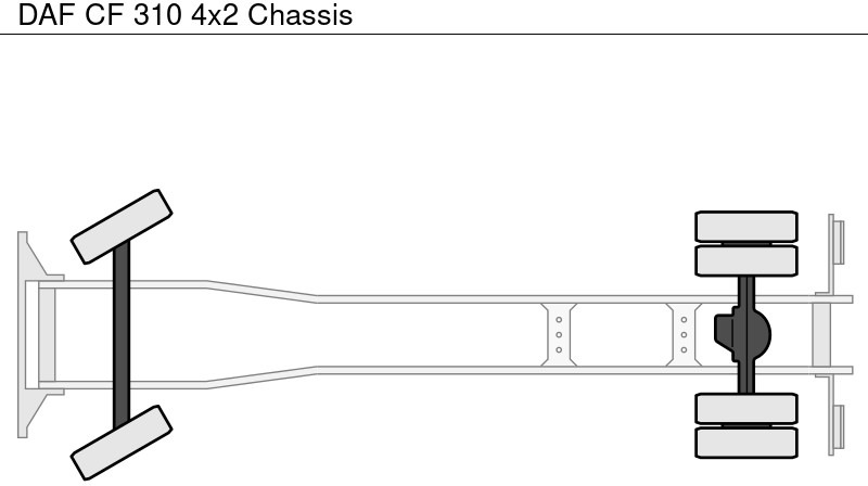驾驶室底盘卡车 DAF CF 310 4x2 Chassis：图13