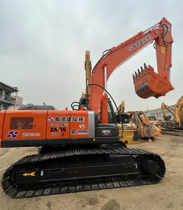 履带式挖掘机 used japan excavator Hitachi ZX200-3G hydraulic crawler excavator 20 ton excavating machinery in stock for sale：图7