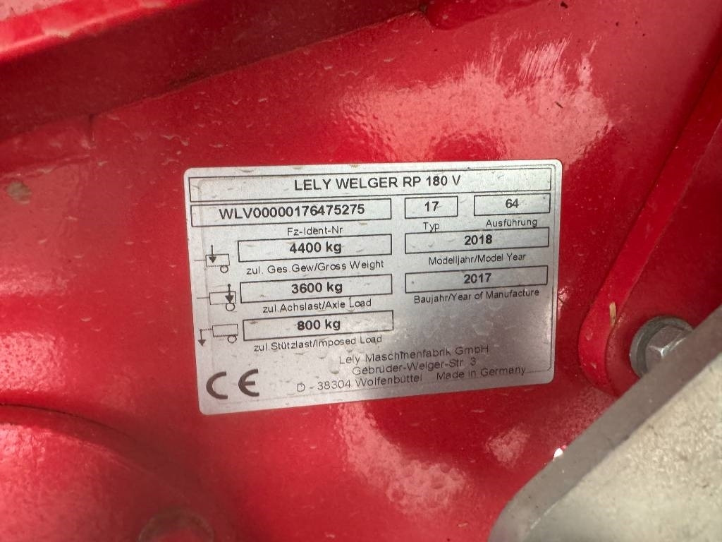 圆形打包机 Welger RP 180 V Round Baler：图25