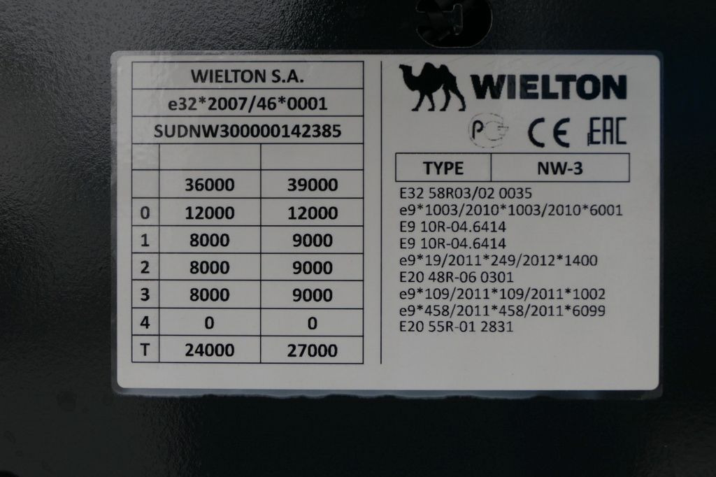 侧帘半拖车 Schmitz Cargobull WYWROTKA 58 M3 / MULDA ALUMINIOWA / KLAPO-DRZWI：图18