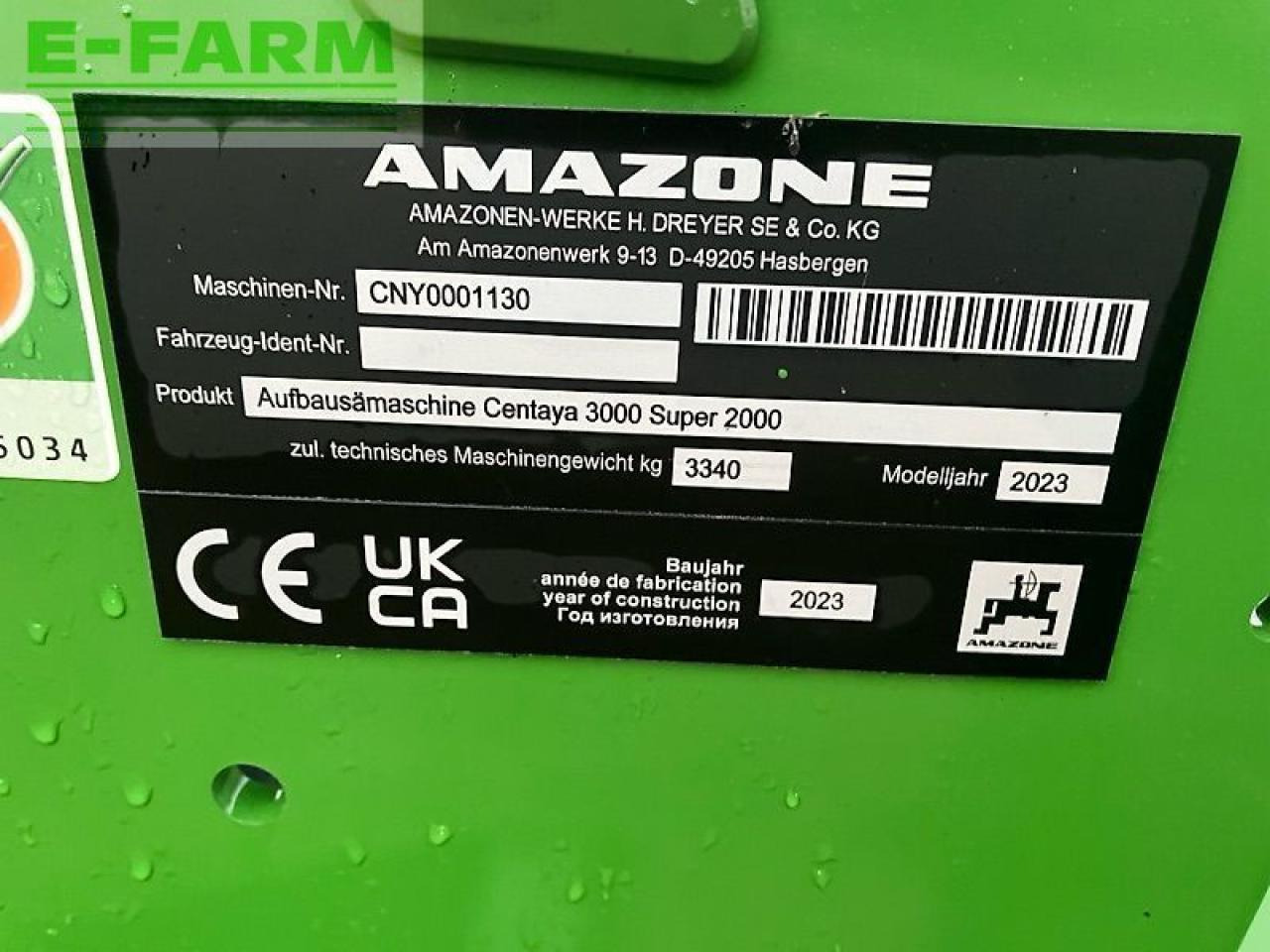 条播机 Amazone centaya 3000 super：图7